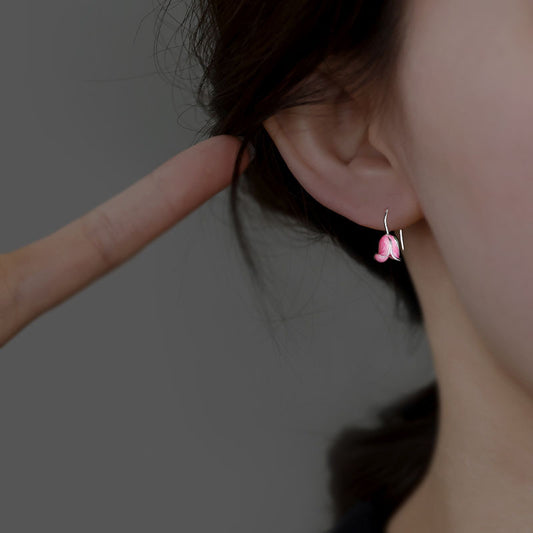 Women's Rising Sun Pink Tulip High-grade Beautiful Rings