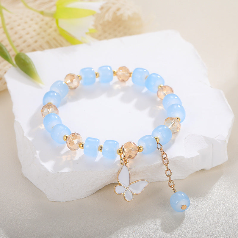 Abacus Beads Crystal Butterfly Candy Color Bracelets