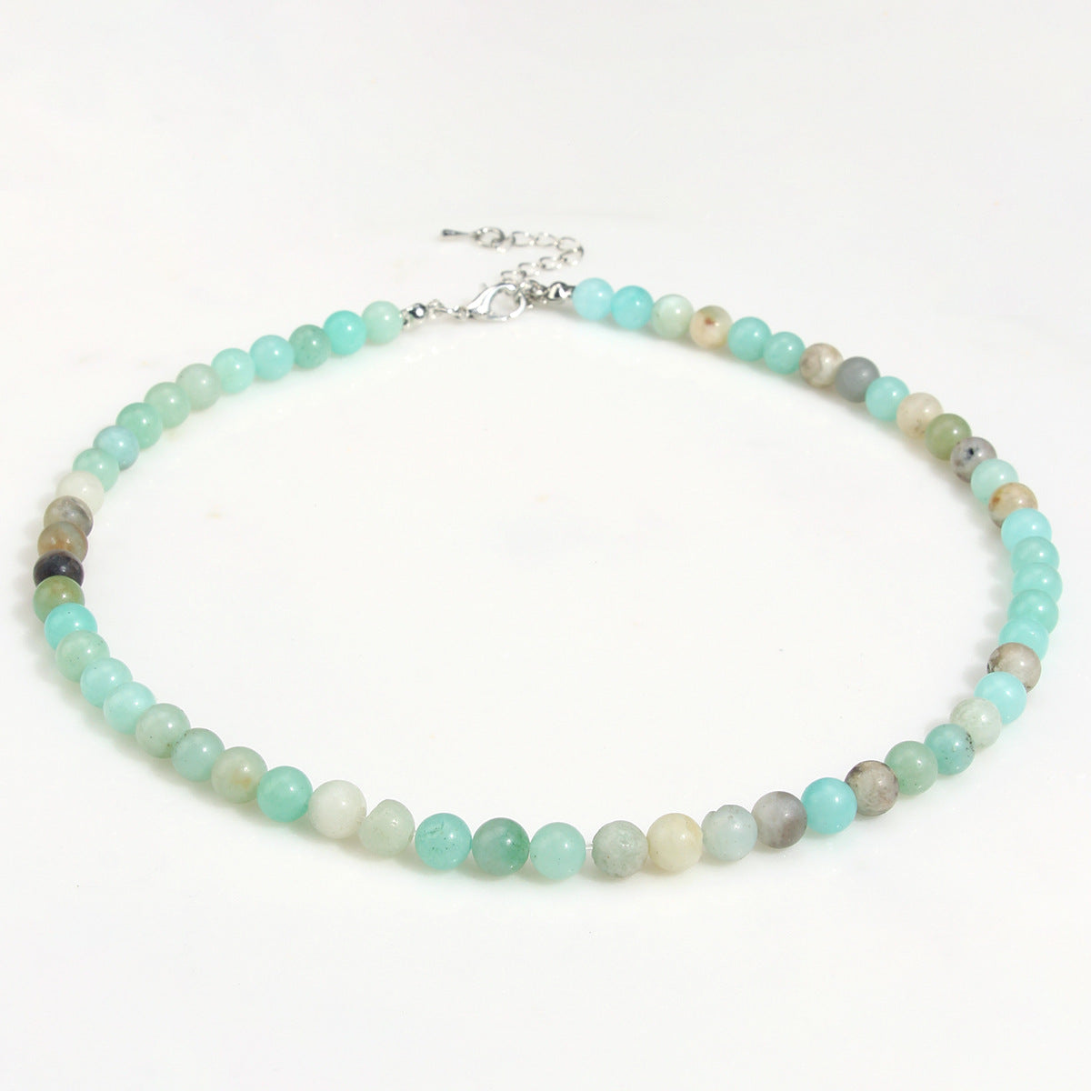 Women's Bohemian Colorful Natural Stone Beaded Twin Necklace