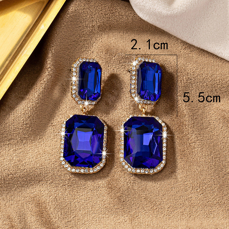 Retro Fashion Geometry Pattern Personality For Earrings