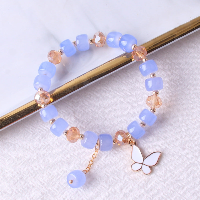 Women's Butterfly Crystal Simple Fashion Colorful Fresh Stall Will Bracelets