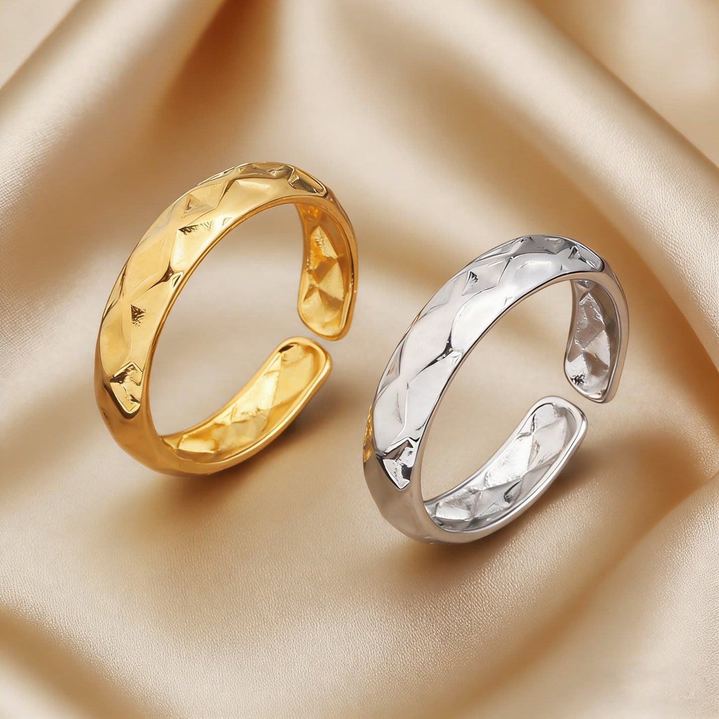 Steel Open-end Niche High-grade Fashion Trend Affordable Luxury Style Ring