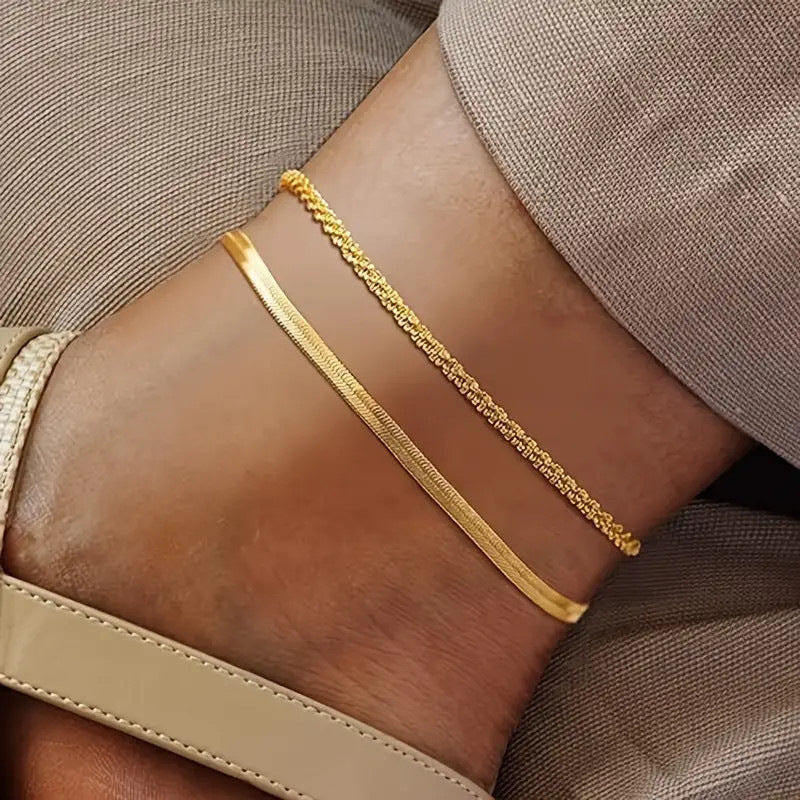 Glamorous Women's Simple Adjustable Chain Thin Bracelets