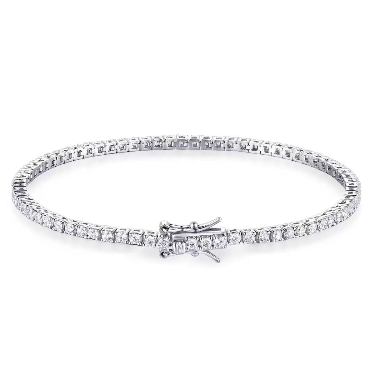 Women's & Men's Drill Hip Hop Tennis Chain Light Bracelets