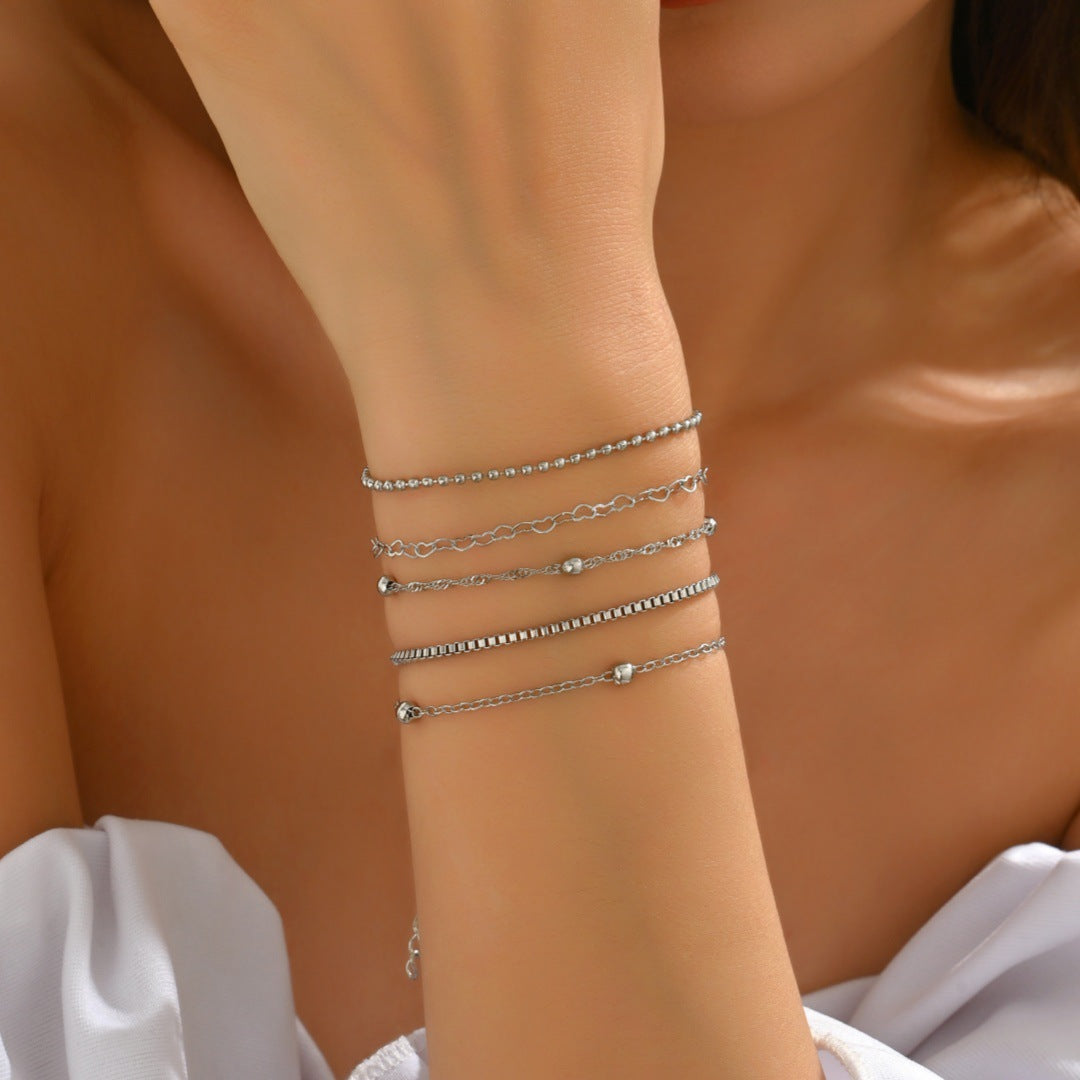 Punk Flat Snake Bones Chain Vintage Bracelet