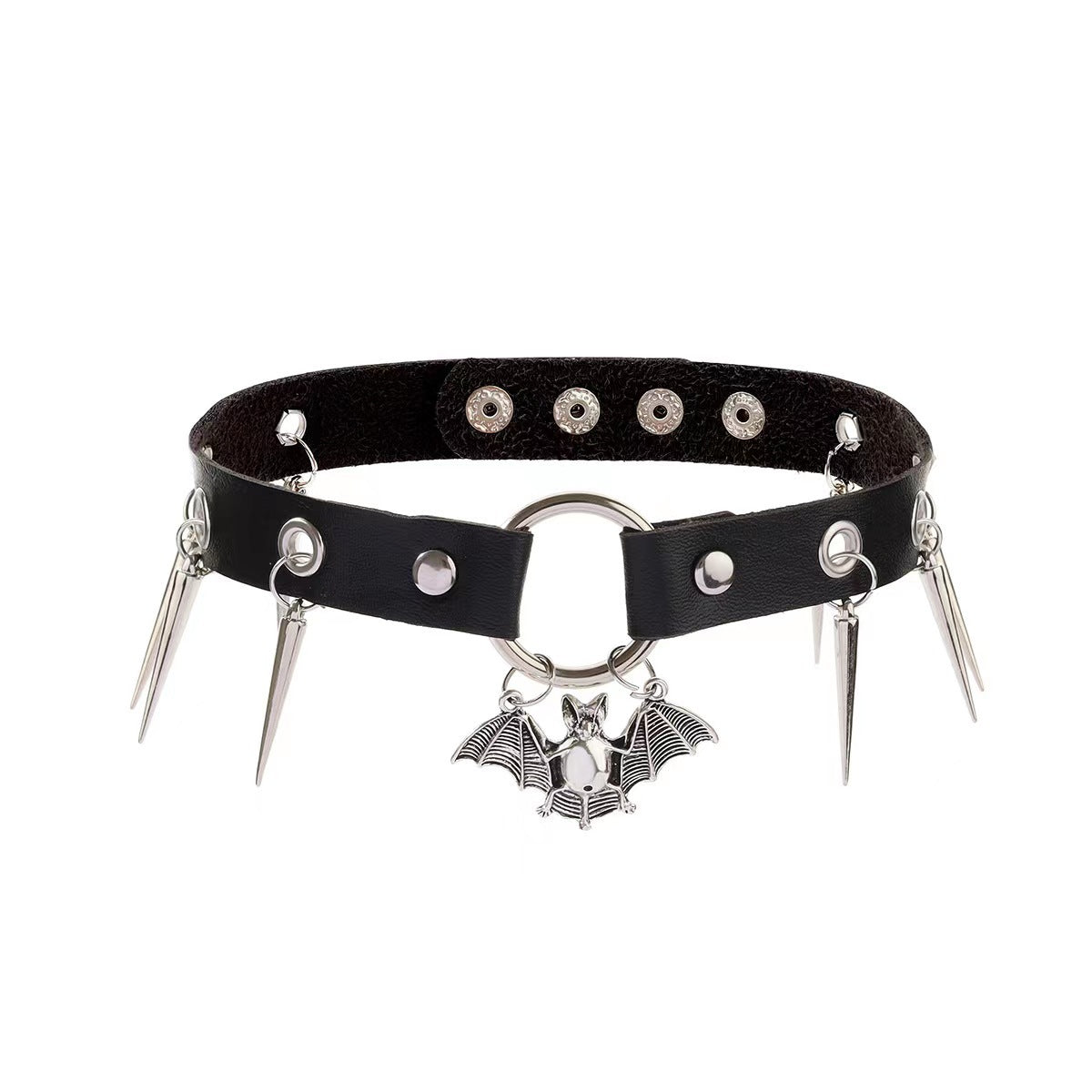 Punk Pointed Rivet Leather Halloween Metal Collar