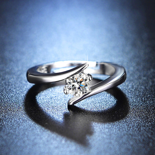 Women's Simulation Moissanite Goddess Of Fate Points Rings