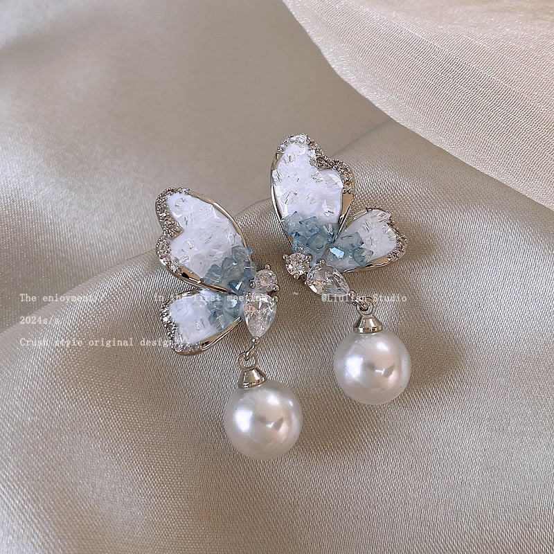 Women's Pearl Elegant High-grade White Ear Clip Earrings