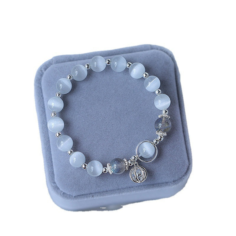 Light Luxury Opal Female Moonstone Sweet Simple Crystal Bracelet