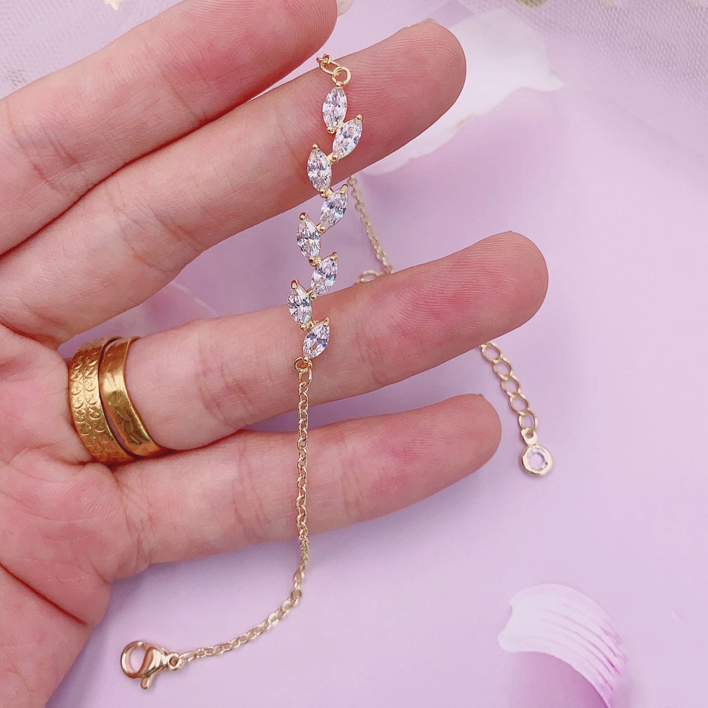 Leaf Bridal Female Korean Style Design Mori Bracelet