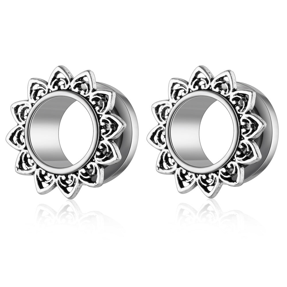 Fashion Ear Extender Stainless Steel Pulley Auricle Human Body Stud Earrings