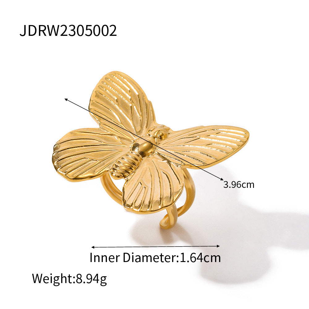 Gold Butterfly Suit Series Medieval Special Rings