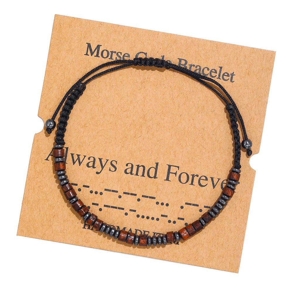 Constellation Couple Creative Black Iron Stone Bracelets