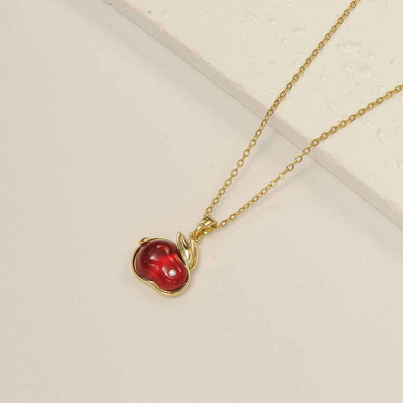 Korean Fairy Temperamental Simple Love Pearl Clavicle Necklace