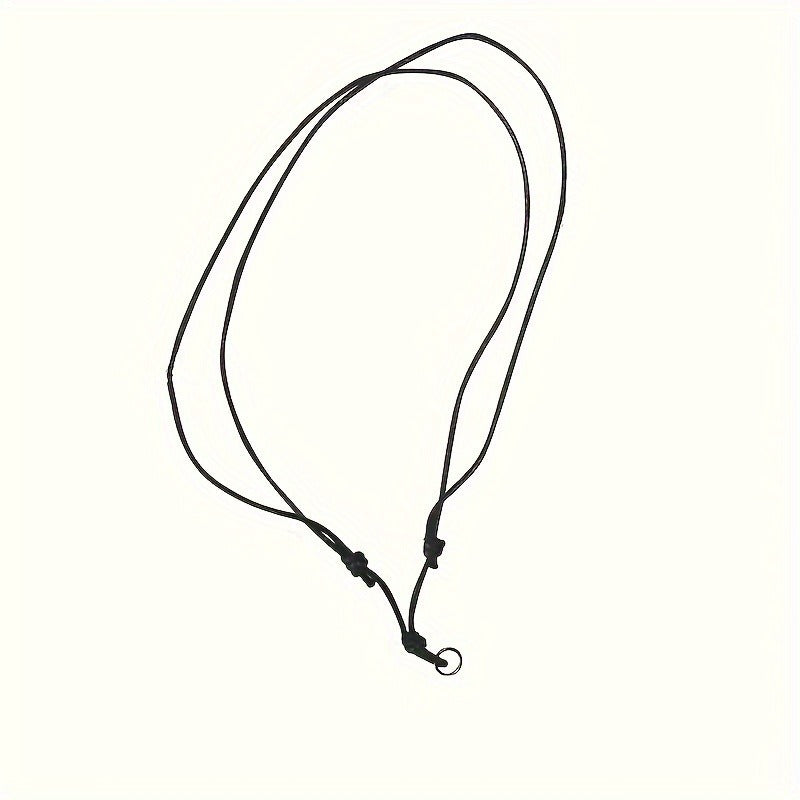 Black Braided Rope Adjustable Accessory Strap Halter Eyeglasses Necklace