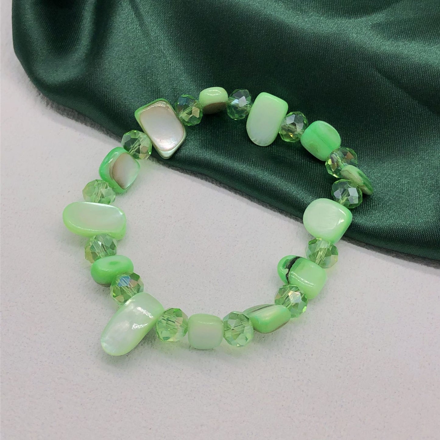 Colorful Dopamine Shell Simple Fresh Elastic String Various Bracelet