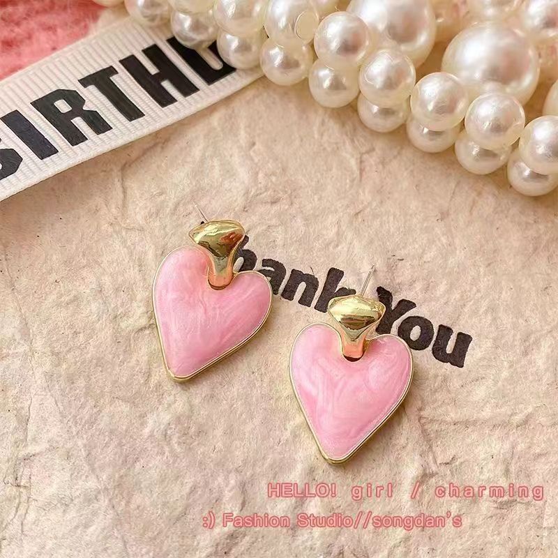 Women's Fairy Sweet Potato Purple Blue Pink High-grade Temperament Stud Earrings