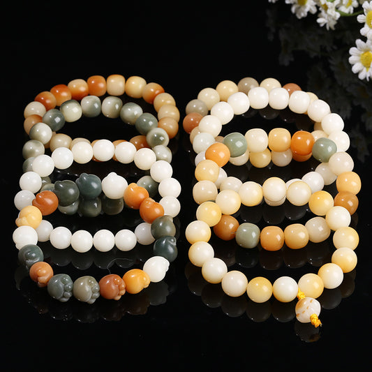 Jewelry Bodhi White Jade Bead National Bracelets