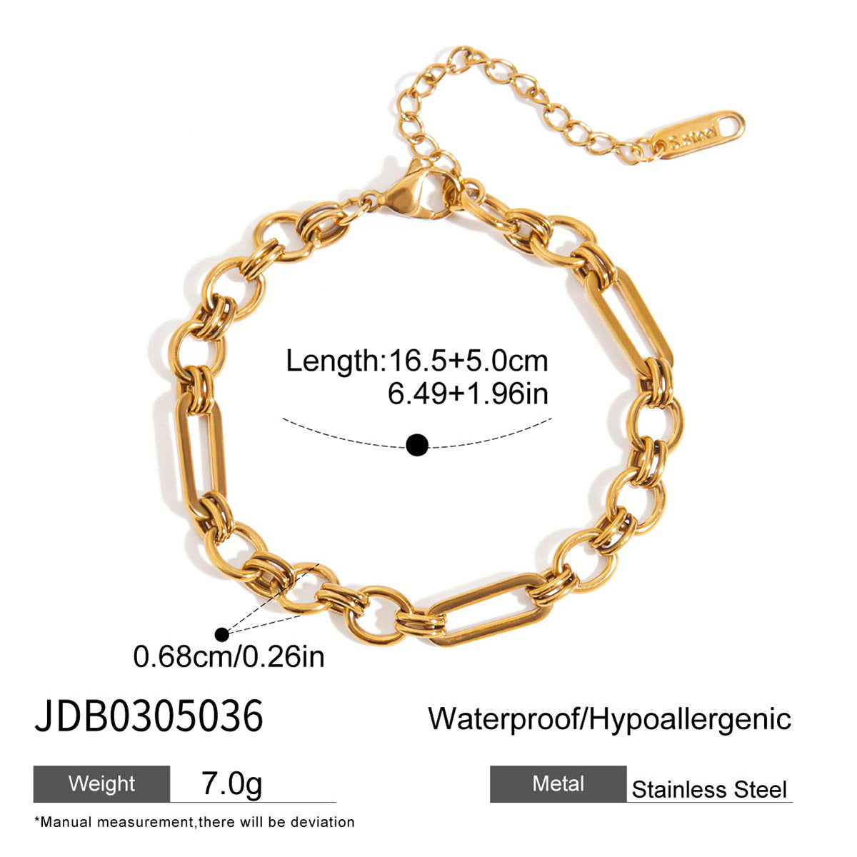 Women's Design Fashionable Gold Stainless Steel Handmade Necklaces
