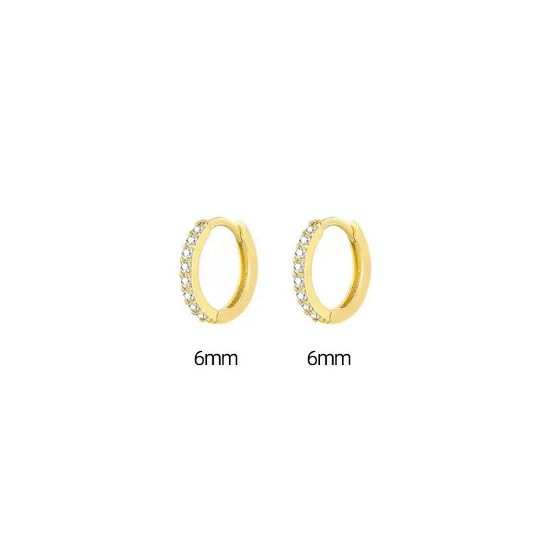 Women's Ear Clips Micro Inlaid Zircon Design Sense Earrings