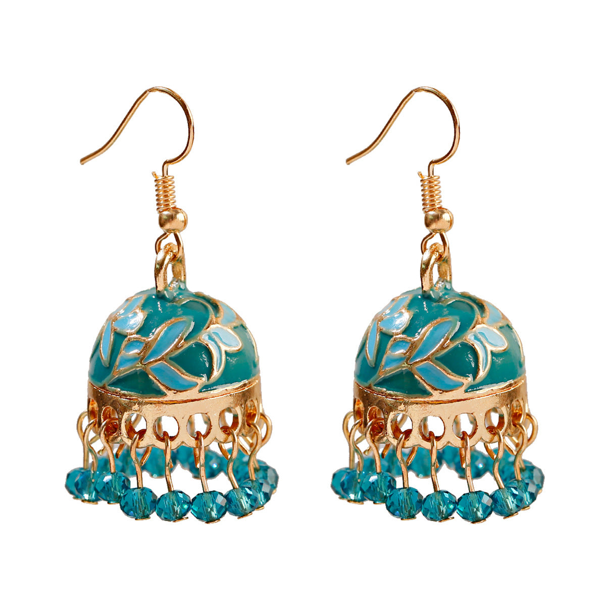 Women's Ethnic Style Bohemian Temperament Small Beads Enamel Earrings