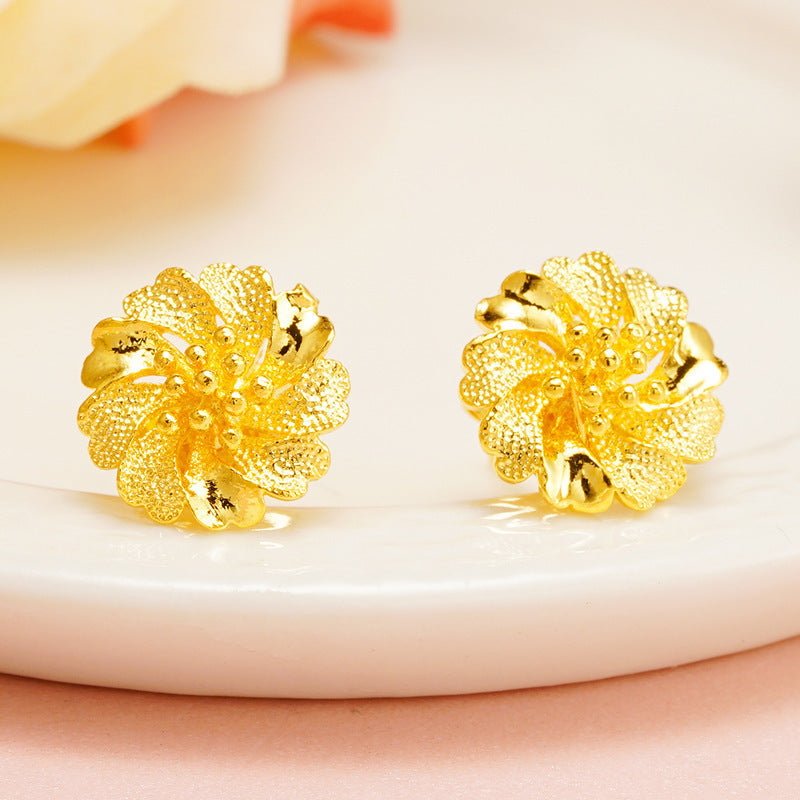 Women's Placer Gold Tassel No Color Fading Rings