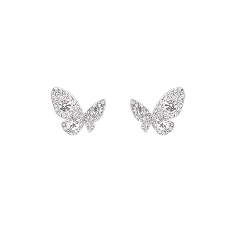 Women's Sier Butterfly High-grade Special Interest Light Earrings