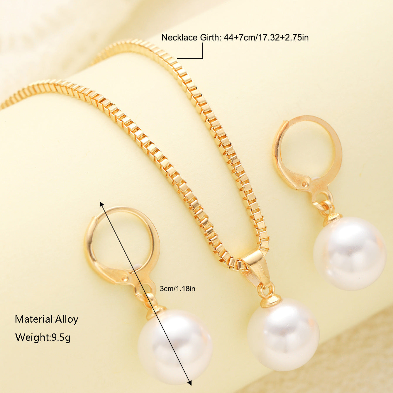 Dignified Sense Of Design Light Luxury Imitation Jewelry Set