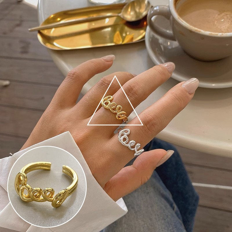 Women's Sweet Key Love Simple Fashion Design Sense Rings