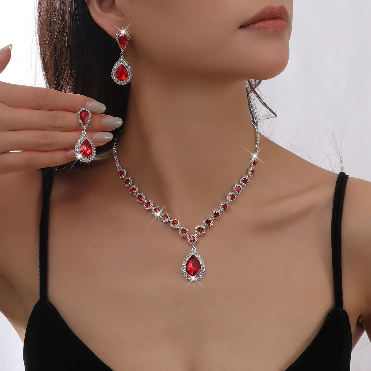 Creative Pretty Versatile Stylish Rhinestone Female Earrings