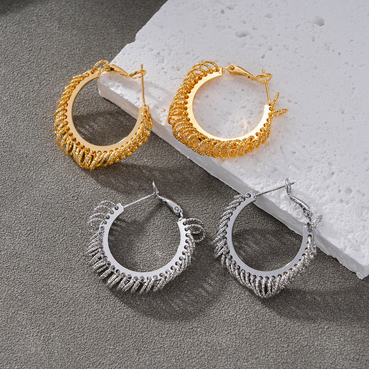 Delicate Fairy Design Sense Large Sier Affordable Luxury Earrings