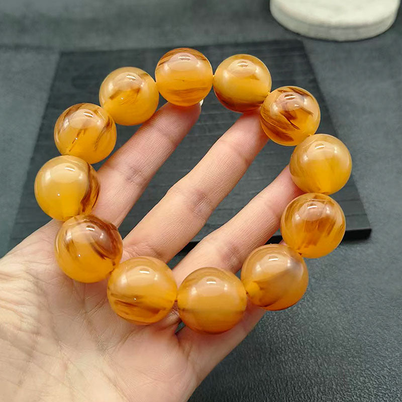 Imitation Horn Round Beads Abacus With Pendants