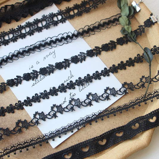 Female Niche Design Clavicle Chain Black Dark Neck Band Necklaces