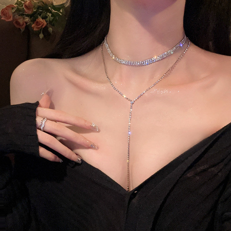 Women's High-grade Butterfly Pearl Style Niche Clavicle Chain Light Luxury Necklaces