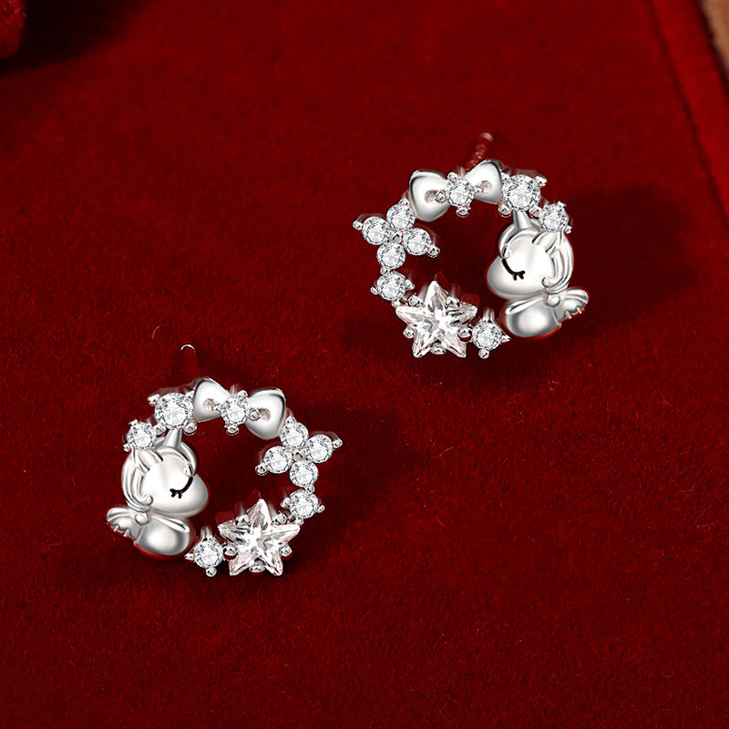 Sterling Sier National Fashion Chinese Zodiac Earrings