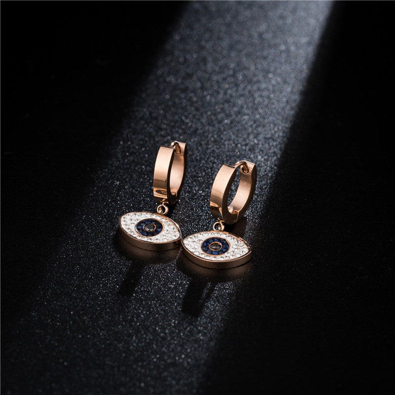 Women's Fashion Titanium Steel Ear Clip Simple Earrings