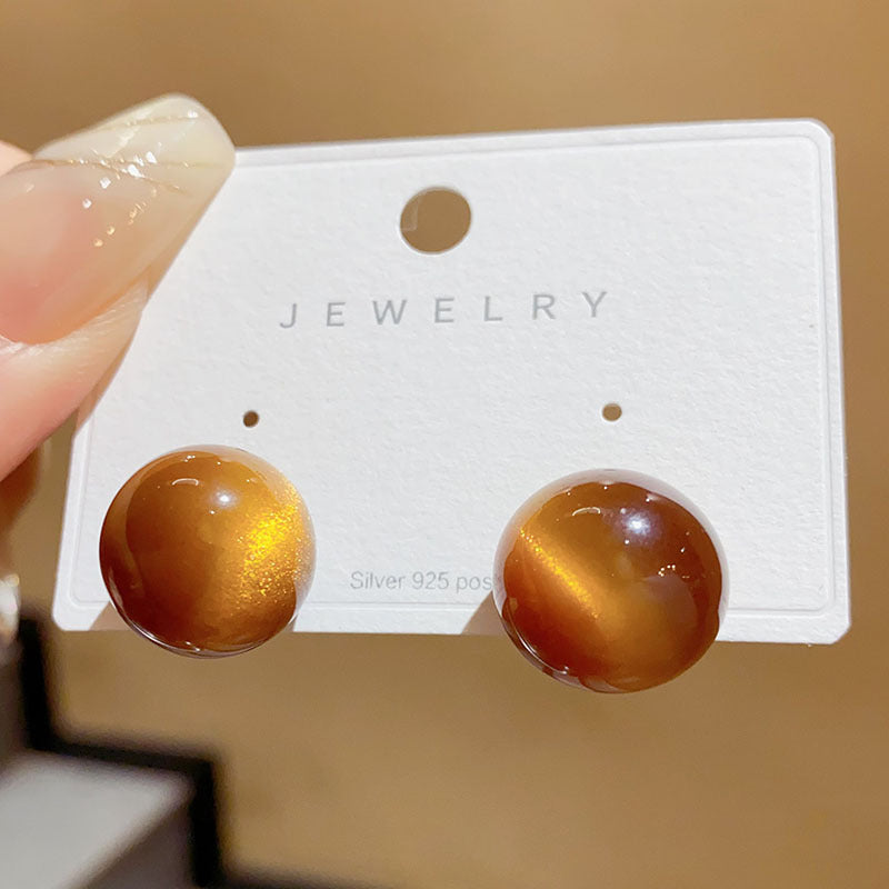 Korean Style Graceful Geometric Resin Fashionable Design Rings