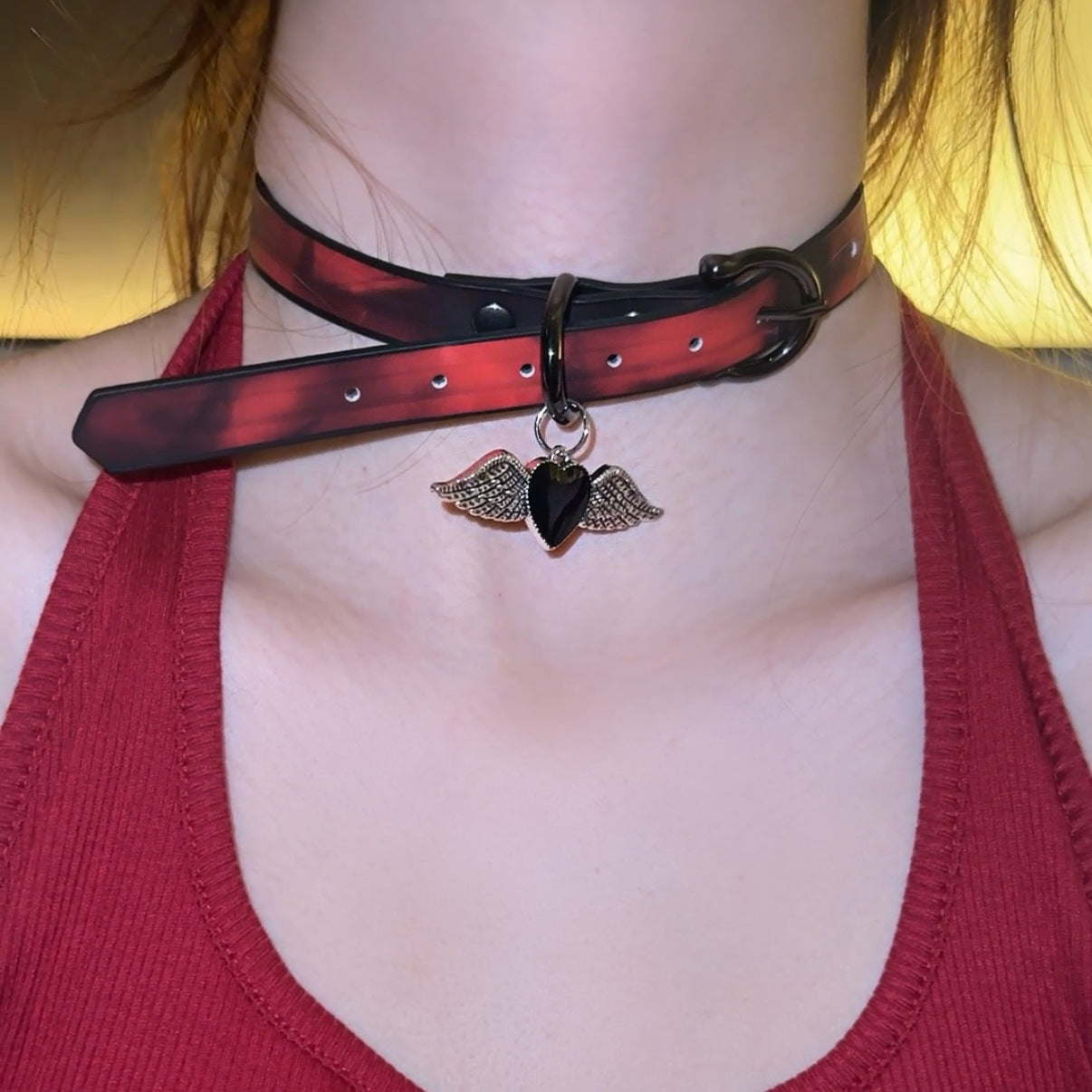 Women's Warm Color Changing Leather Hot Senior Clavicle Collar