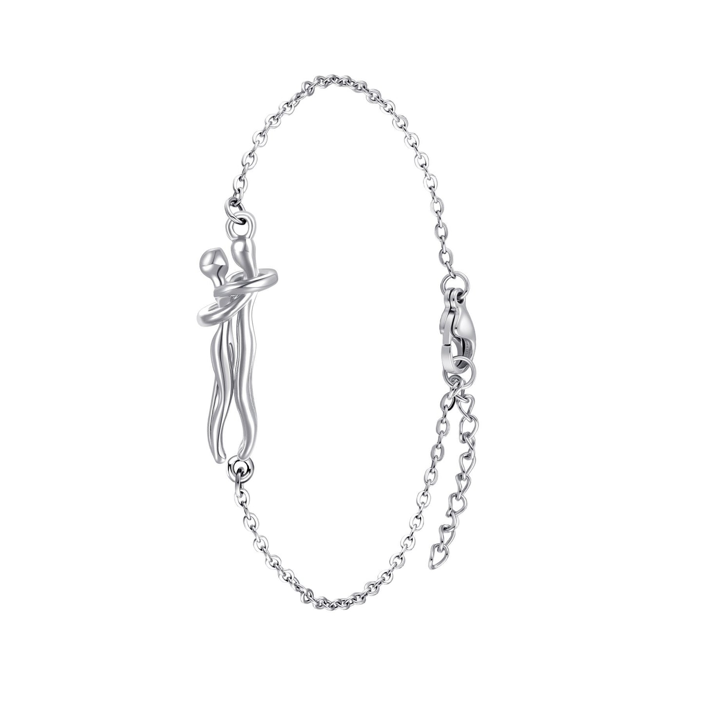 Women's & Men's Couple Hug Romantic Emotion Expression Clavicle Necklaces