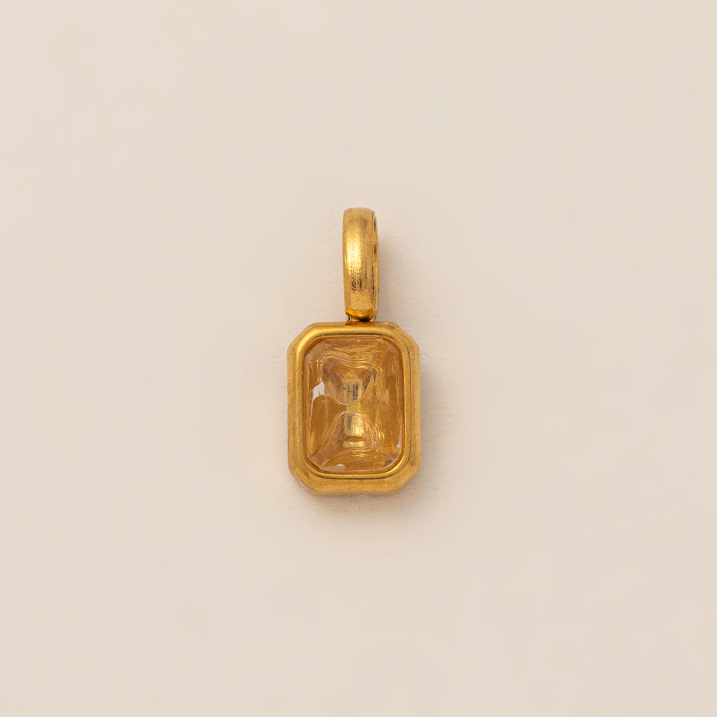 Birthstone Parts Female Twee Square Zircon Necklaces