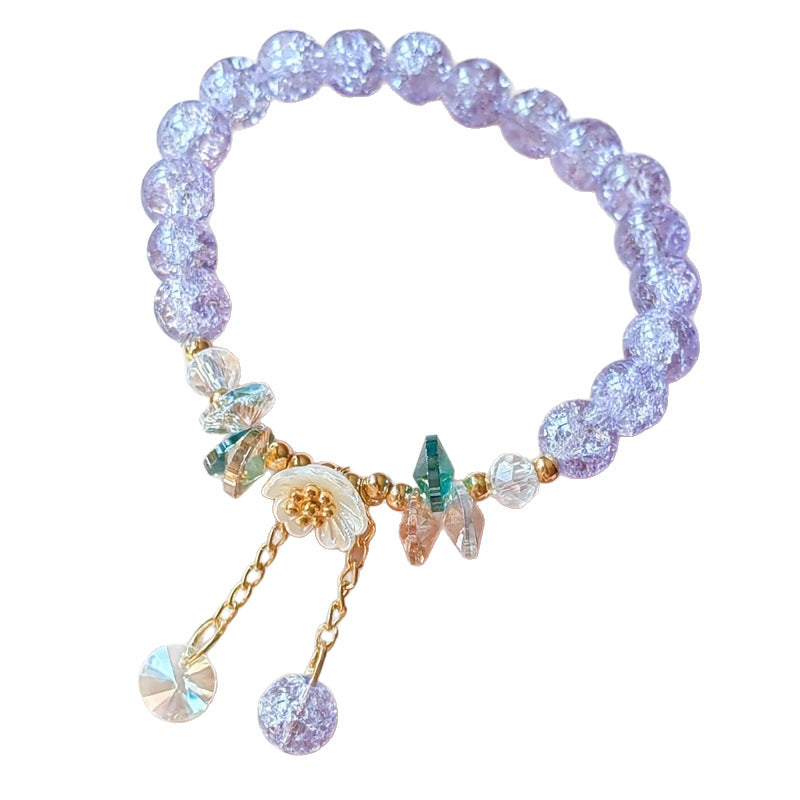 Creative Flower Beaded Fresh Colorful University Bracelet