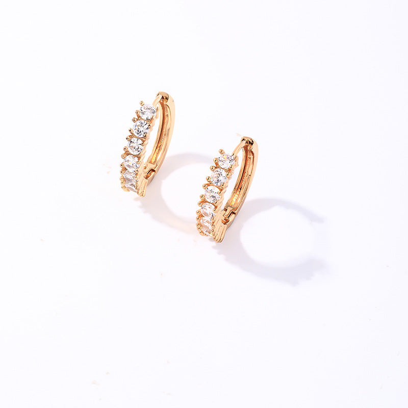 Women's Zircon Jewelry Summer Niche Simple Ladies Ear Rings