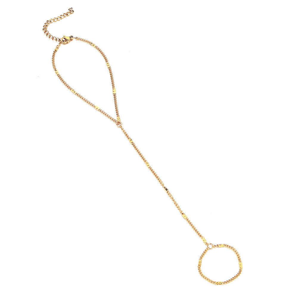 Stainless Steel Ingot Chain Spin Niche Bracelet