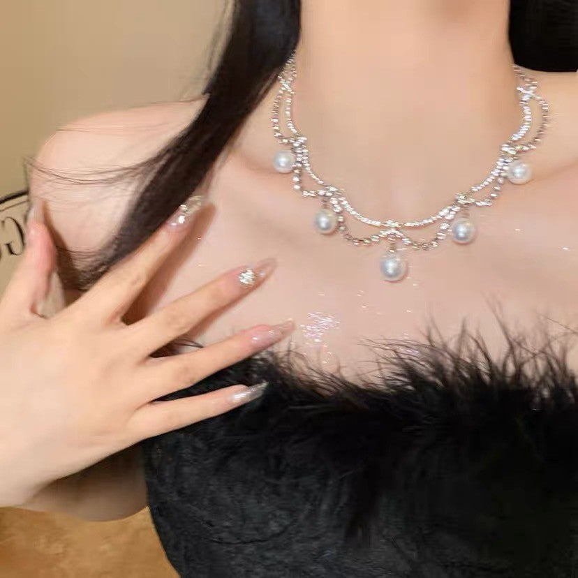 Tassel Twin Fashion Sexy High Sense Light Luxury Minority Necklace