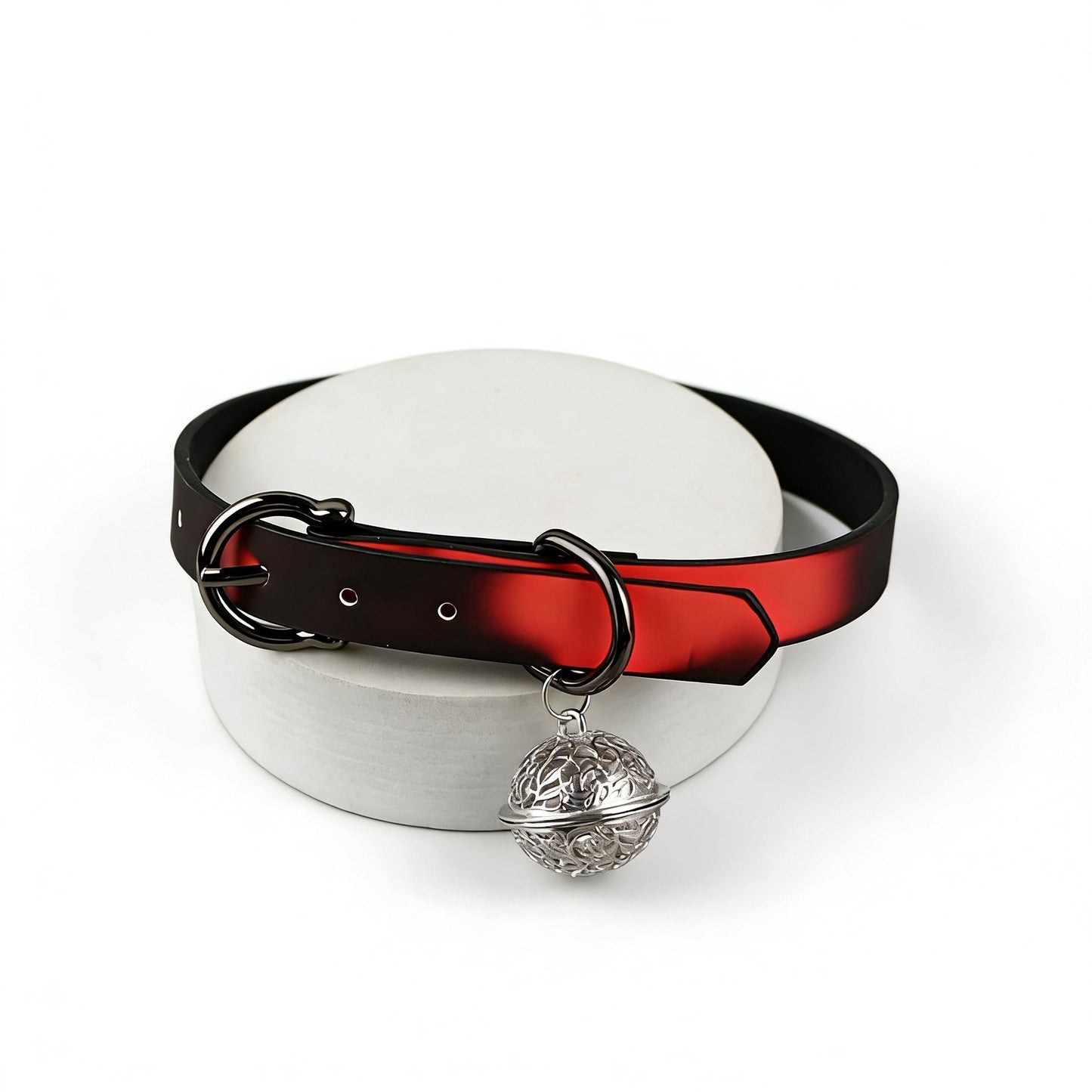 Warm Change Red Buckle Sweet Cool Hot Style Dog Bone Collar