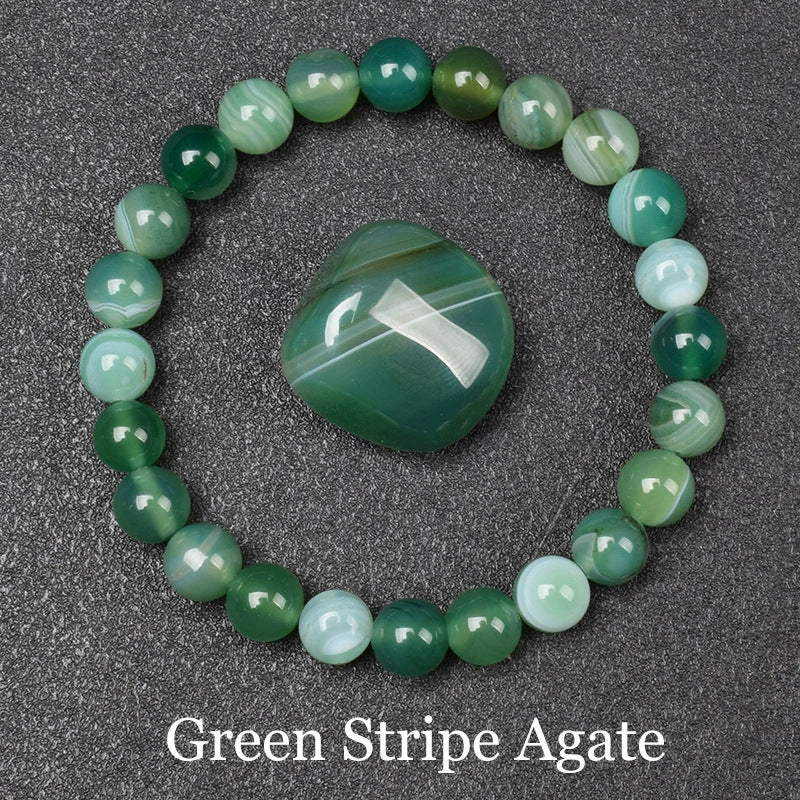 Red Green Treasure Amethyst Sunstone Lapis Lazuli Tiger Eye Handmade Bracelets