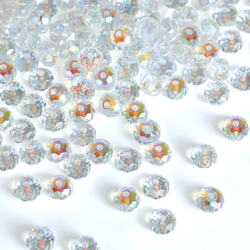 Electroplating Aurora Magic Color Glass Crystal Beads Scattered Jewelry Accessories