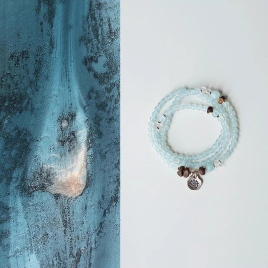 Women's Aquamarine Good Luck Can Be Used Necklaces