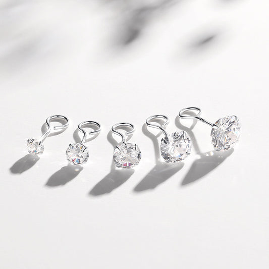 Mini Zircon Light Luxury Rhinestone Ear Rings