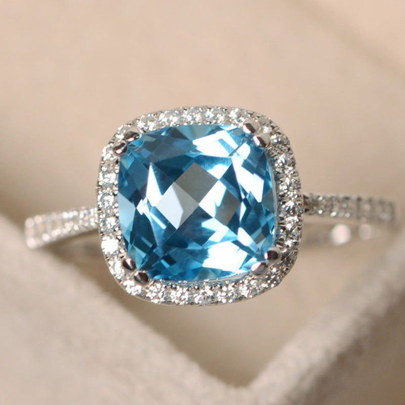 Classic Women's Sier For Marriage Engagement Rings